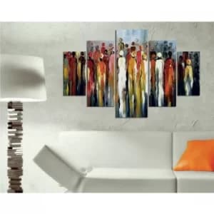 ST176 Multicolor Decorative MDF Painting (5 Pieces)