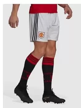 adidas Mens Manchester United Home 22/23 Shorts - White Size M Men