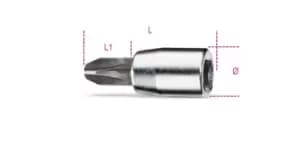 Beta Tools 900 PH 1/4" Square Drive Phillips Bit Socket Driver PH1 009000701