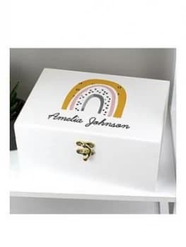 Personalised Rainbow Baby Keepsake Box