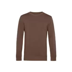 B&C Mens Organic Crew Neck Sweat (3XL) (Mocha)