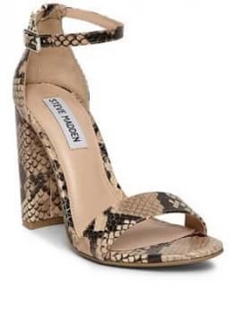 Steve Madden Carrson Heeled Sandals - Snake Print