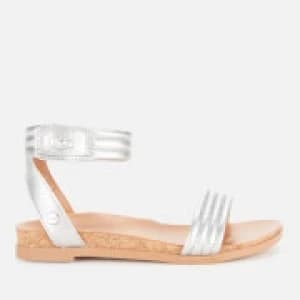 UGG Kids Ethena Two Part Sandals - Silver - UK 1 Kids