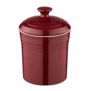 Barbary & Oak 17Cm Ceramic Storage Jar - Red
