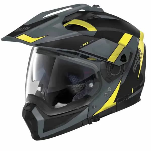 Nolan N70-2 X 06 Skyfall N-C 058 Slate Grey Yellow Black Multi Helmet Size M