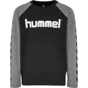 Hummel Long Sleeve T Shirt Junior Boys - Black