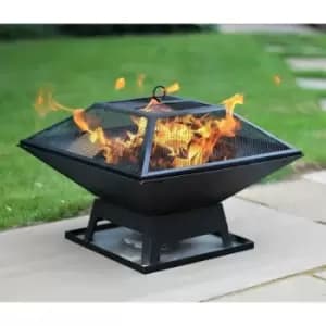Square Fire Pit bbq - Hortus