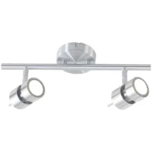 Sienna Natasha Twin Spotlight Steel Brushed