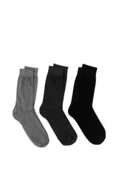 Italian Cotton Rich Ankle Socks (Triple Pack)