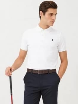 Polo Ralph Lauren Golf Stretch Mesh Polo Shirt - White, Size 2XL, Men