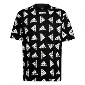 adidas Essentials Loose Giant Logo T-Shirt (Gender Neutra - Black