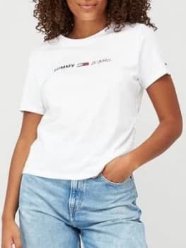 Tommy Jeans Americana Logo Tee - White