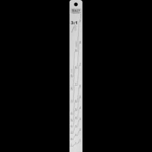 Sealey Aluminium Paint Measuring Stick 1:1/3:1