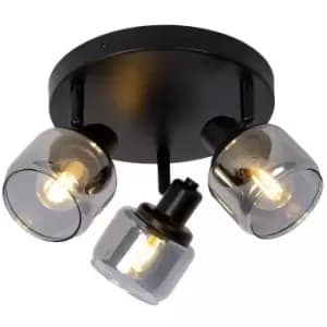 Lucide BJORN - Ceiling Spotlight - Ø38cm - 3xE14 - Black