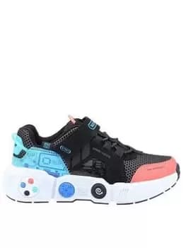 Skechers Boys Gametronix Trainers - Black, Size 10.5 Younger
