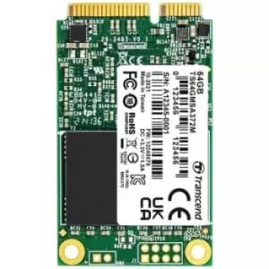 Transcend MSA372M 64GB Internal mSATA SSD SATA III Retail TS64GMSA372M