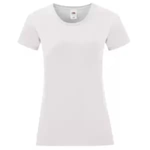 Fruit of the Loom Womens/Ladies Iconic 150 T-Shirt (M) (White)