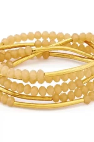 Chrysalis Peach Blossom Eternity Elasticated Necklace/Bracelet Wrap JEWEL CRWF0001GP-C