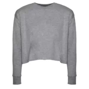 Next Level Womens/Ladies Long-Sleeved T-Shirt (L) (Heather Grey)