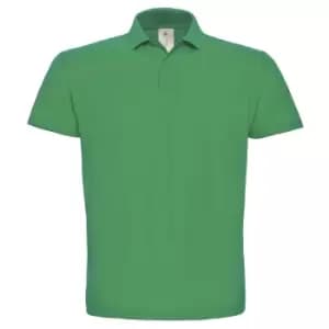 B&C ID.001 Mens Short Sleeve Polo Shirt (2XL) (Kelly Green)