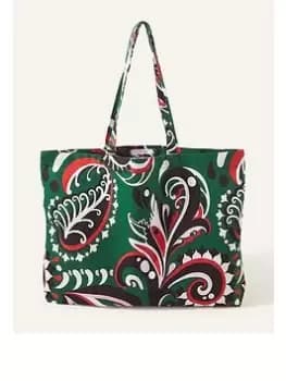 Accessorize Printed Paisley Shopper