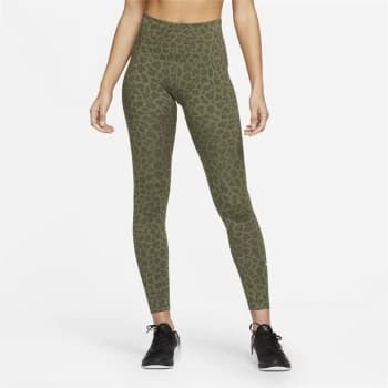 Nike One Dri-FIT High-Rise Printed Leggings Ladies - Green