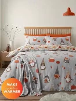 Catherine Lansfield Autumn Gonks Duvet Cover Set