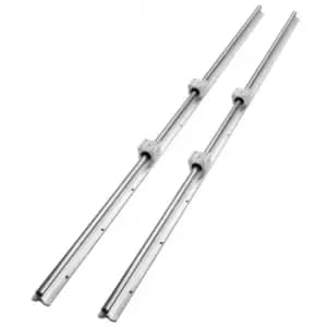 VEVOR Linear Guide Rail Set, SBR16 1500mm, 2 PCS 59 in/1500 mm SBR16 Guide Rails and 4 PCS SBR16UU Slide Blocks, Linear Rails and Bearings Kit for Aut