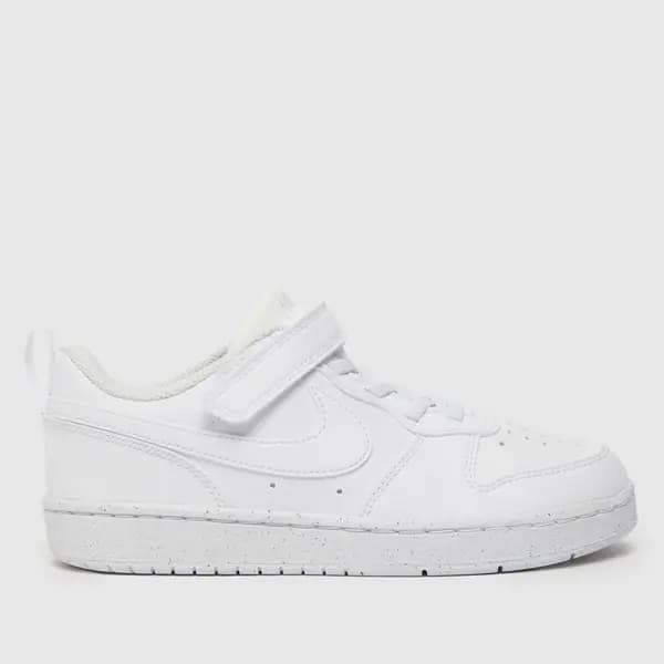 Nike white court borough low recraft Junior trainers White UK 13 (EU 31½)