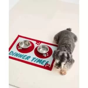 Esselle Stalybridge Mat Runner and Minty Pet Bowl 40 X 60cm