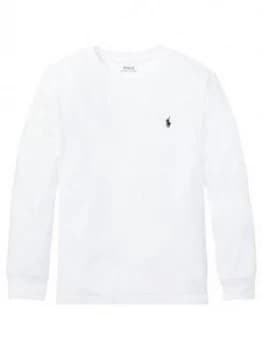 Ralph Lauren Boys Classic Long Sleeve T-Shirt - White
