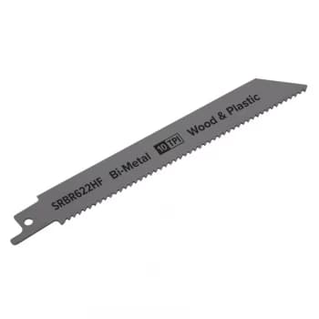 Reciprocating Saw Blade Wood & Plastics 150MM 10TPI - Pack of 5