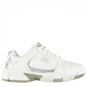 Slazenger Ladies Tennis Shoes - White/Silver