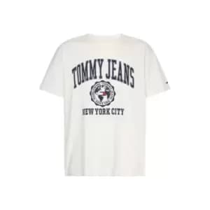 Tommy Jeans Tjm College Logo Tee - White