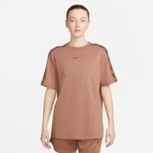 Nike Tape T-Shirt Womens - Brown