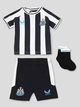 Castore Newcastle Baby Mini Kit 22/23 Home Full Kit - Black/White, Size 0-3 Months