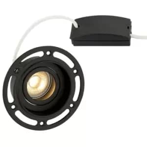Saxby Lighting - Saxby Trimless Downlight - Recessed Round Downlight Black 7W Matt Black Paint