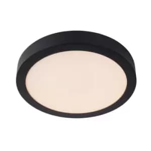 Brice-Led Modern Flush Ceiling Light Bathroom - Ø30cm - LED Dim. - 1x30W 3000K - IP44 - Black