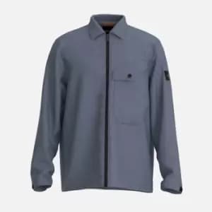 BOSS Orange Mens Lool 1 Zip Shirt - Bright Blue - M