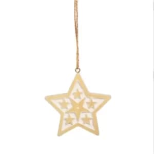 Starry Star Wooden Hanging Decoration