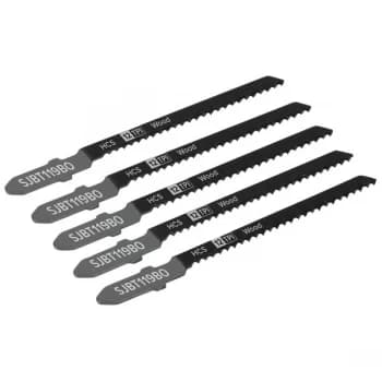 Sealey SJBT119BO Jigsaw Blade General Wood 75mm 12tpi - Pack of 5