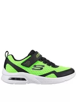 Skechers Microspec Max Trainer, Green, Size 1.5 Older