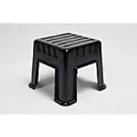 Stackable Black Polypropylene Step Stool