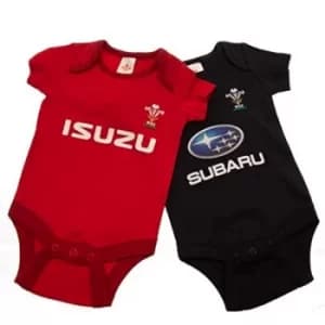 Wales RU 2 Pack Bodysuit 6/9 mths PS