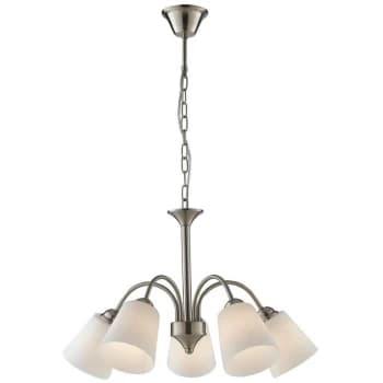 Fan Europe Lighting - Fan Europe 5 Light Multi Arm Pendant Ceiling Light Nickel 60x39cm