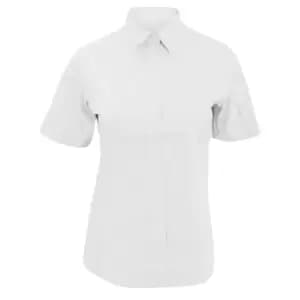 Kustom Kit Ladies City Short Sleeve Business Shirt (18 UK) (White)