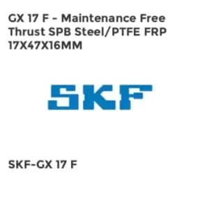 GX 17 F - Maintenance Free Thrust SPB Steel/PTFE FRP 17X47X16MM