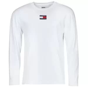 Tommy Jeans TJM LS TOMMY BADGE TEE mens in White - Sizes XXL,S,M,L,XL,XS