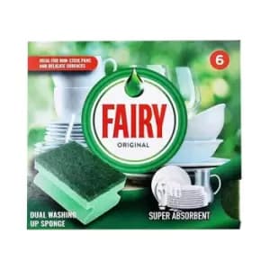 Fairy Green Original Grooved Sponge Scourer, One Size