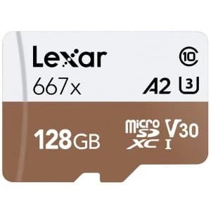 Lexar Professional 667X 128GB MicroSDXC Memory Card